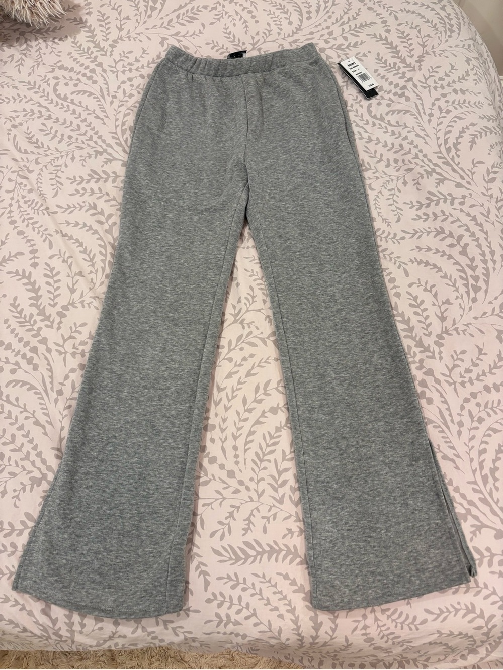 Grey Wide Leg Sweatpants